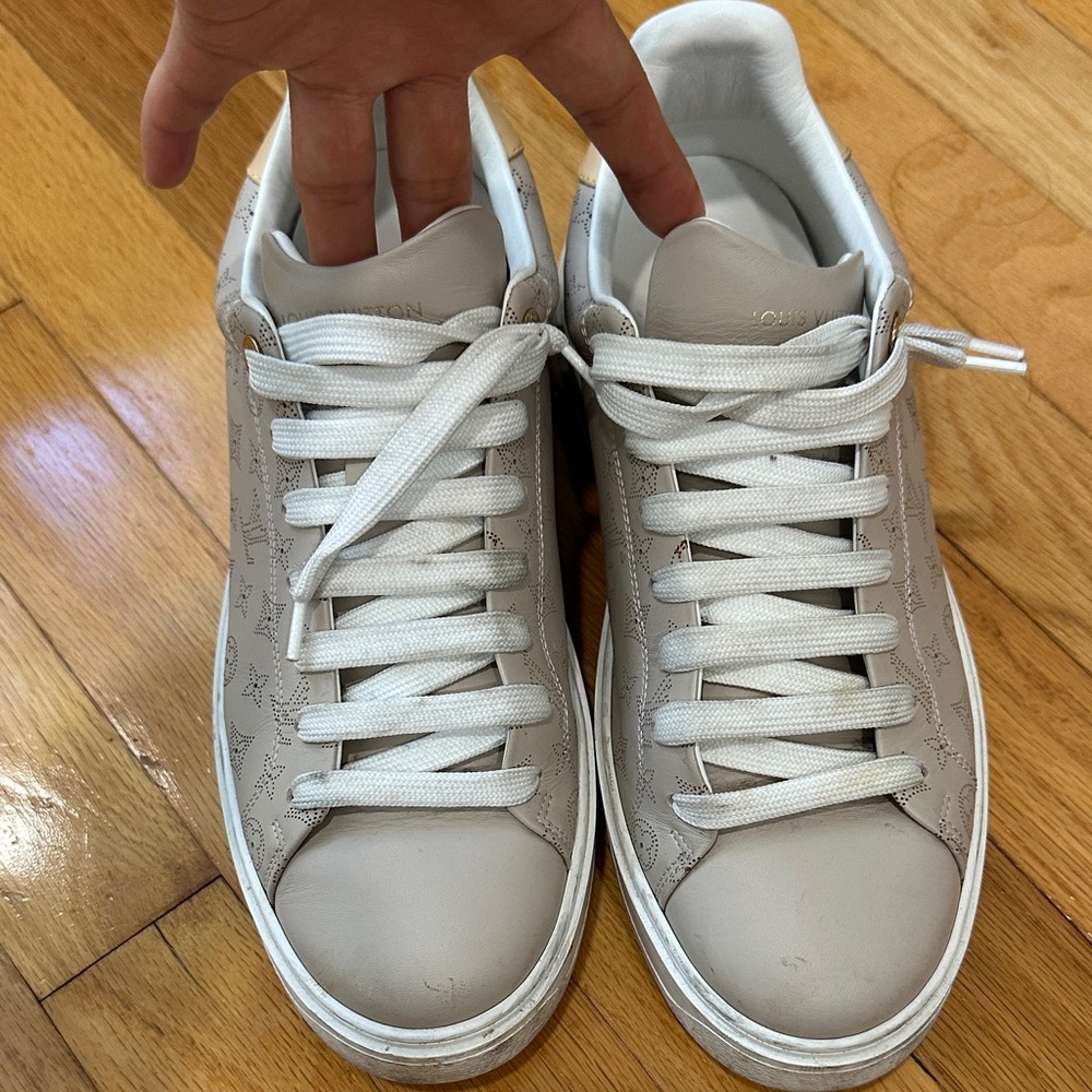 White Monogram Sneakers